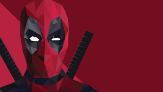 Deadpool character guns red background - liam brazier free wallpaper