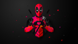 Deadpool heart knife holding object - anton fadeev free wallpaper
