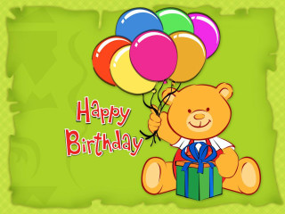 Teddy bear balloons gift box 2 - a teddy bear holding free wallpaper
