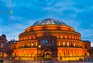 Large building dome night sky - a dome free wallpaper