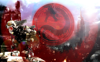 Sci fi robot red yin - mecha free wallpaper