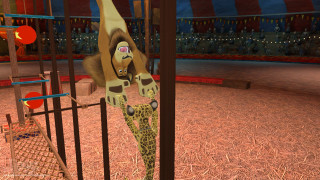 Giraffe circus hind legs ball - a giraffe free wallpaper