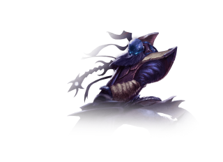 Demon blue eyes horns tail - a large head free wallpaper