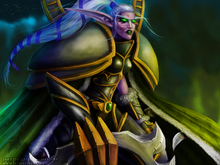 Woman sword helmet green yellow - hair free wallpaper