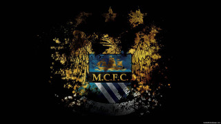 Blue yellow soccer emblem black - city free wallpaper