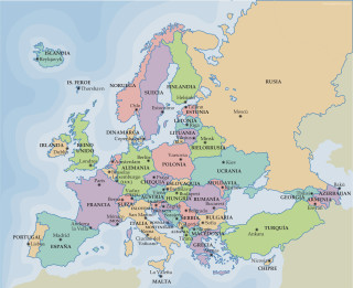Europe map major cities major 3 - major free wallpaper