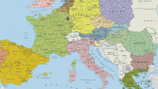 Europe map major cities roads 2 - major free wallpaper