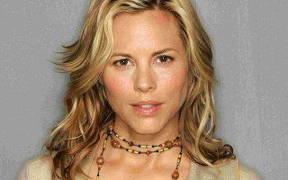 Blonde woman necklace sweater gray - free textures wallpaper for desktop