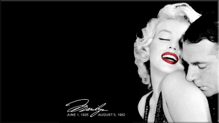 Man woman red lipstick black - photoreal free wallpaper