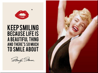 Marilyn monroe quote smile beauty 2 - andy warhol free wallpaper