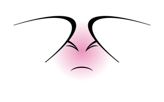 Pink black face outline background - a black outline free wallpaper