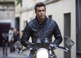 Man leather jacket motorcycle serious - serious free wallpaper