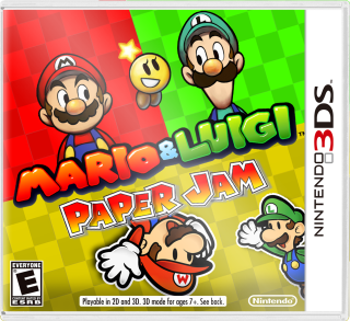 Mario luigi paper jam nintendo - free gaming wallpaper for tablet