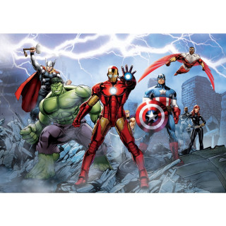 Avengers lightning background characters arms - assemblage free wallpaper for tablet