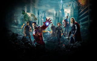 Avengers movie poster characters city - avgust černigoj free wallpaper