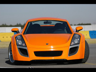 Bright orange sports car yellow 2 - a yellow wall free wallpaper