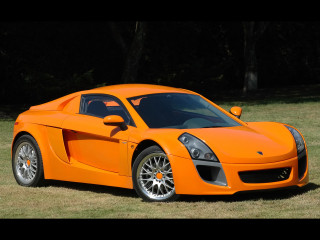 Bright orange sports car grass - orange sports car free wallpaper