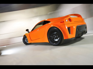 Bright orange sports car blurry - orange sports car free wallpaper