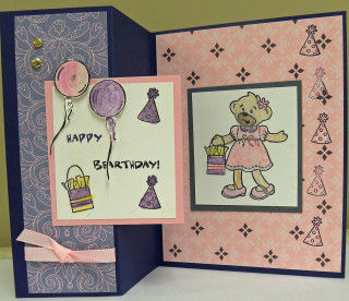 Birthday card bear cake balloon - a birthday card free wallpaper