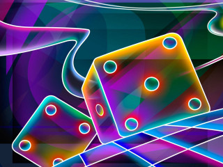 Colorful background dice ball of - psychedelic free wallpaper for desktop