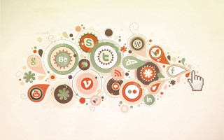 Colorful abstract artwork hand pointing - david ramsay hay free wallpaper