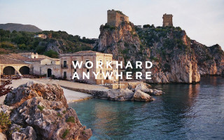 Building cliff water work hard - a cliff free wallpaper