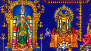 Hindu god woman throne blue - a throne free wallpaper