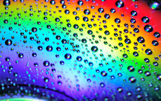 Rainbow colored background water droplets - free textures wallpaper for desktop