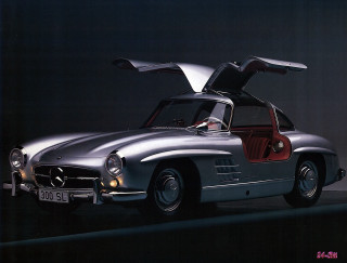 Mercedes benz sports car open - the door open free wallpaper