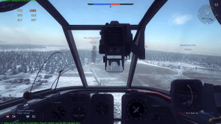 Helicopter view snowy landscape forest - inside free wallpaper