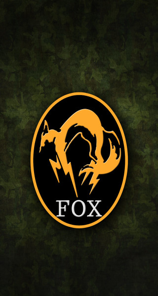 Fox logo green background black - free forest wallpaper for mobile
