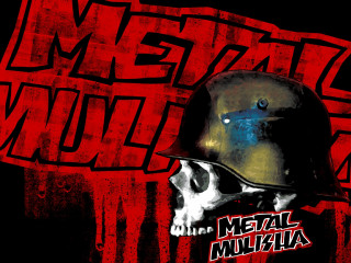 Helmet skull red background metal - metal free wallpaper