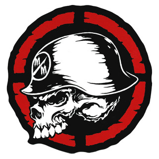 Skull baseball hat red circle - circle free wallpaper for tablet