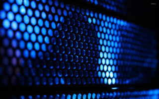 Blue metal mesh circles black - circle free wallpaper