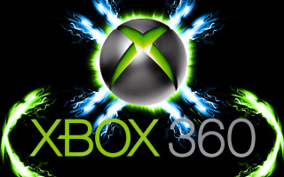 Xbox 360 glowing green blue - a video game free wallpaper