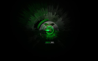 Green abstract background black circle - a green circle free wallpaper