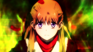 Blonde blue eyed serious anime - neoexpressionism free wallpaper
