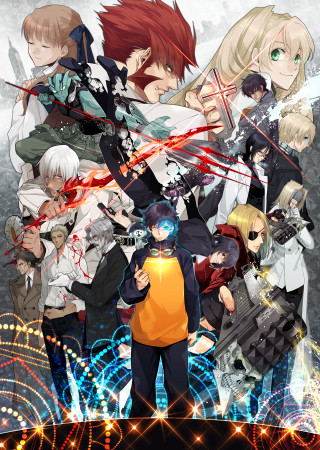 Anime characters fireworks stars background - a background free wallpaper for mobile