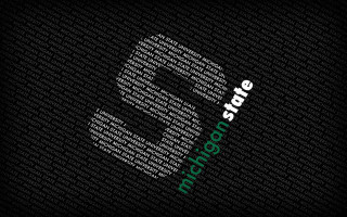 Black background green font text - mosaic free wallpaper