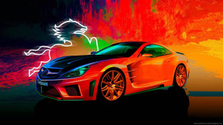 Car colorful background neon light - neon color free wallpaper