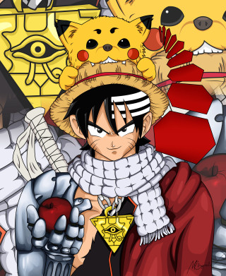 Cartoon character hat sword yellow - other character free wallpaper for mobile