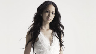 Woman white dress posing hands 11 - chen lu free wallpaper