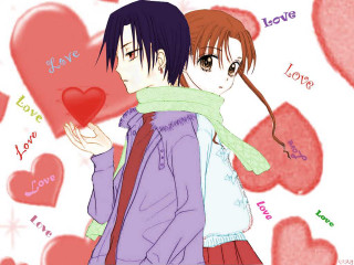 Couple people hearts background love - the background of them free wallpaper