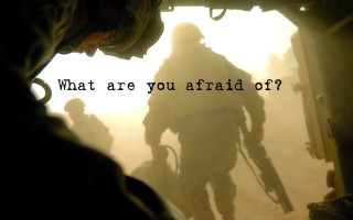 Soldier walking tunnel gun message - the door free wallpaper