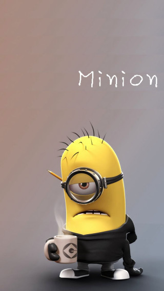Minion coffee name background rayonism - a minion free wallpaper