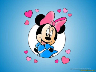 Cartoon character hearts pink bow - a pink bow free wallpaper