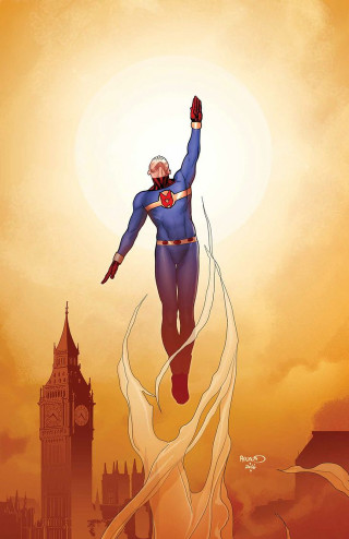 Man superman suit flying arms - his arm free wallpaper for mobile