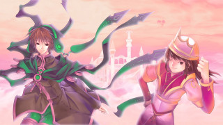 Anime characters costumes pink sky - costume free wallpaper