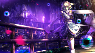 Girl dress walking bridge sword - a girl in a dress free wallpaper