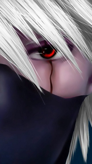 White hair red eyes black - a red eye free wallpaper for mobile